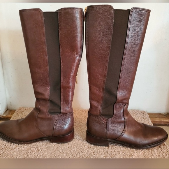 Tory Burch Calista Riding Boots Sz 10 - Picture 4 of 10